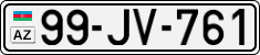 License plate of Azerbaijan, Cars