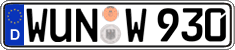 German license plate, Regular plates