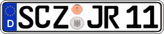 German license plate, Regular plates