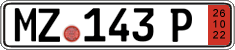 German license plate, Export transit plates
