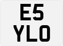 License plate of the United Kingdom, 1983 year system