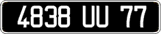 French license plate, FNI