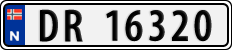 License plate of Norway, Cars