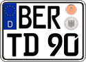 German license plate, Regular plates