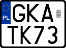 License plates of Poland, Regular car plates