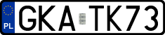 License plates of Poland, Regular car plates