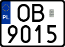License plates of Poland, Special vehicles and motorcycles