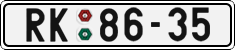 License plate of the Czech Republic, Cars (1960)