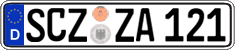 German license plate, Regular plates