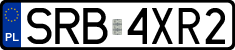 License plates of Poland, Regular car plates