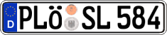 German license plate, Regular plates