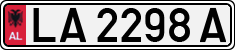 License plate of Albania, Cars (1993)