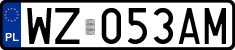 License plates of Poland, Regular car plates