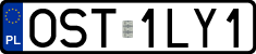 License plates of Poland, Regular car plates