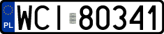 License plates of Poland, Regular car plates
