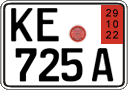 German license plate, Export transit plates