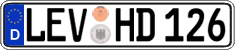 German license plate, Regular plates