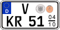 German license plate, Seasonal plates