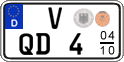 German license plate, Seasonal plates