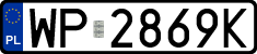 License plates of Poland, Regular car plates