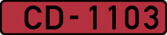 License plate of Latvia, Diplomatic