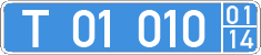 License plate of Kyrgyzstan, Diplomatic