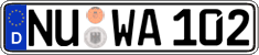 German license plate, Regular plates