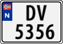 License plate of Norway, Trailers, motorcycles, special vehicles