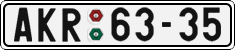 License plate of the Czech Republic, Cars (1960)