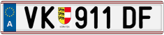 License plate of Austria, Regular plates