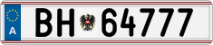 License plate of Austria, Official services and consulates