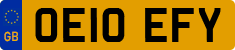 License plate of the United Kingdom, 2001 year system