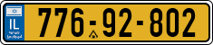 License plate of Israel, Regular plates