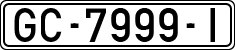 License plates of Spain, 1971 year series