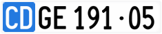 License plate of Switzerland, Diplomatic
