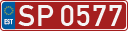 License plate of Estonia, Sportcars