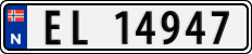 License plate of Norway, Cars