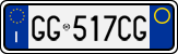 License plate of Italy, Cars (1994 year series)
