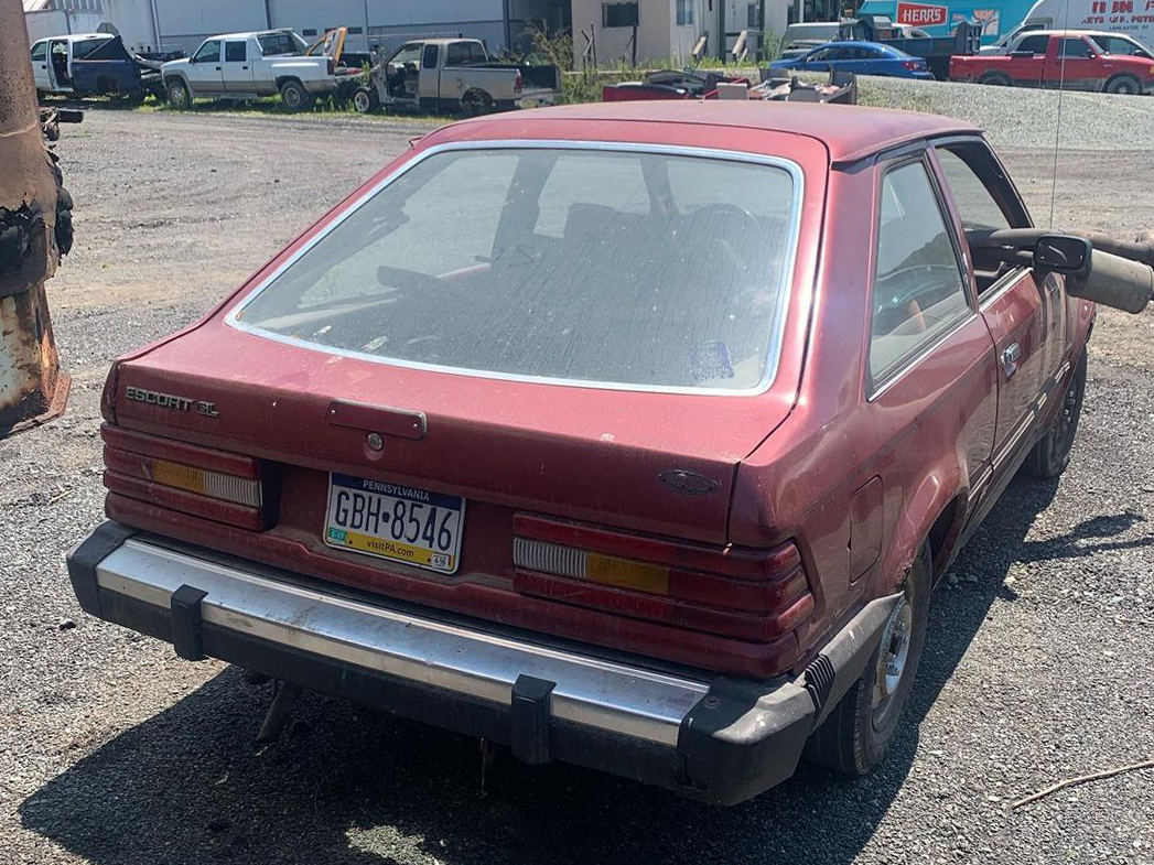 GBH-8546, Ford Escort 3rd gen 3-door Hatch (61; NA-market), 1980–1985