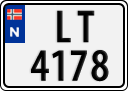 License plate of Norway, Trailers, motorcycles, special vehicles