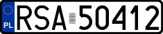 License plates of Poland, Regular car plates