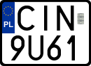 License plates of Poland, Regular car plates