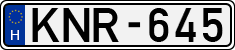license plates of Hungary, Cars (1990)