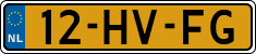 License plate of the Netherlands, Cars