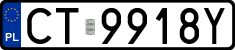 License plates of Poland, Regular car plates