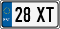 License plate of Estonia, Motorcycles