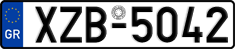 License plate of Greece, Cars