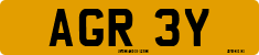License plate of the United Kingdom, 1963 year system
