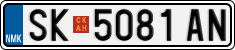 License plate of North Macedonia, Regular plates (2012)