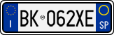 License plate of Italy, Cars (1994 year series)